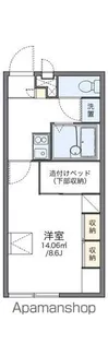 レオパレスドリーム【203号室】の間取り