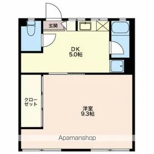 フォーブル二木【102号室】の間取り