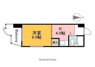 アルカサール大芝【708号室】の間取り