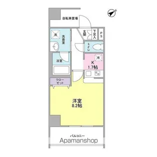 メゾンピオニー都立大学【5階】の間取り
