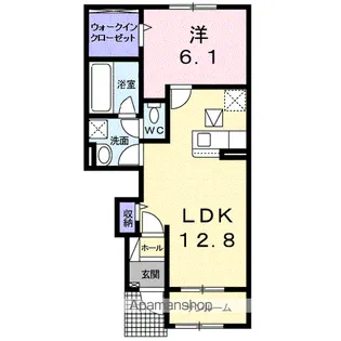 ハウオリ Ⅰ【103号室】の間取り