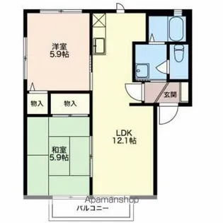 セフィーラ小島ⅡA棟【2階】の間取り