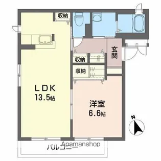 シャローム【3階】の間取り