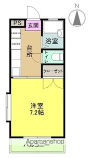 ニュー郷ケ丘【B21号室】の間取り