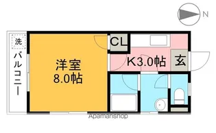 サバービアスイートⅠ【4階】の間取り