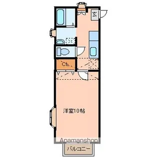 エストメルベーユ荒井壱番館【2階】の間取り
