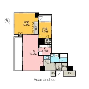 THE TOKYO TOWERS MIDTOWER【11階】の間取り