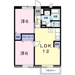 リヴァーサイドY・T【2階】の間取り