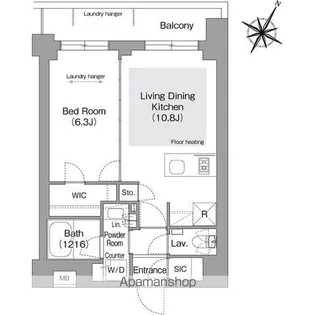 コンフォリア・リヴ文京護国寺【1階】の間取り