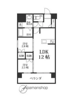 MODERNPALAZZO六本松STATION【7階】の間取り