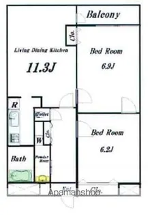 サンエイベルヒロ【2階】の間取り