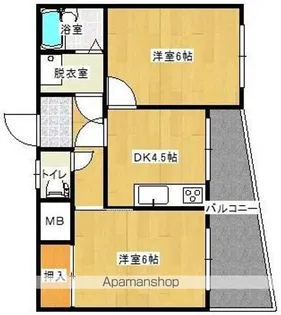 メゾンドジュネス寺塚【305号室】の間取り