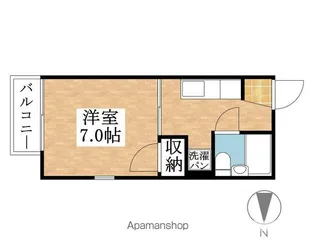 ウエストスクエア【101号室】の間取り