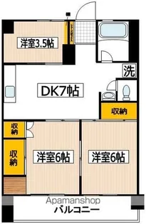 ノルド薬園台【2階】の間取り