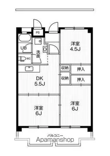 ビレッジハウス一宮タワー3号棟【503号室】の間取り