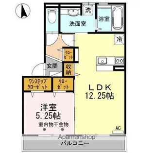 バン・ド・ソレイユ A【3階】の間取り