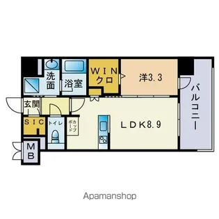 シーズンフラッツ平尾【2階】の間取り