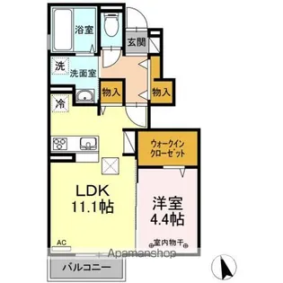 ポルト・ボヌールII【1階】の間取り