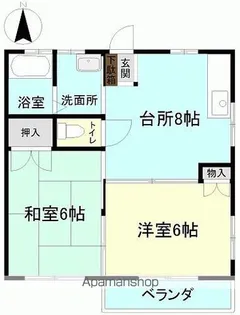 メゾン伊奈東 B棟【B101号室】の間取り