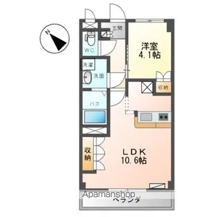 スカイハイツN【2階】の間取り