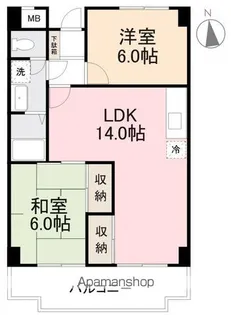 宮崎マンション【1階】の間取り