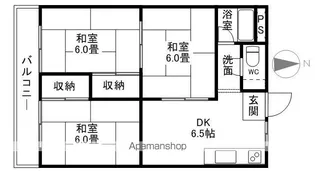 ゆうきマンション【302号室】の間取り