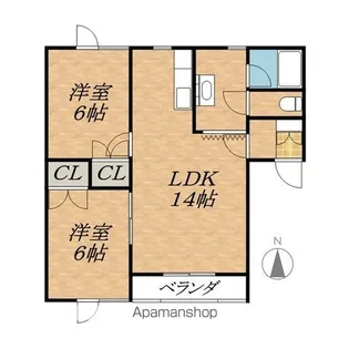 VILLAGE37【2階】の間取り