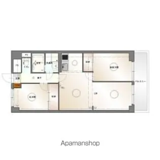 マンション森【12C号室】の間取り