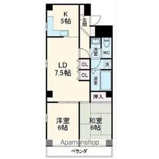 フリージア FREESIA【7階】の間取り