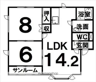 Mハイツ【1階】の間取り