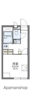 レオパレスCLARABEL【205号室】の間取り