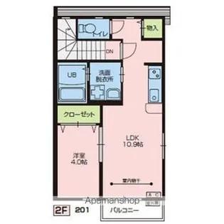 HAPPINESS(ハピネス)【2階】の間取り