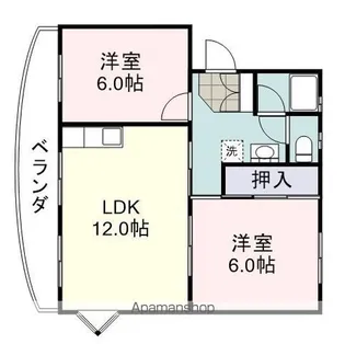 コンフォール船越I【101号室】の間取り