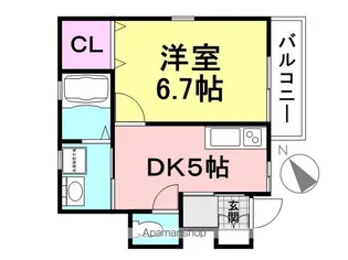サンセール尼崎【1階】の間取り