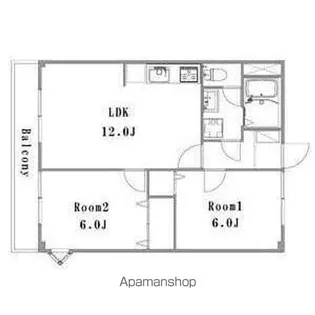 シャルマンハイツ【105号室】の間取り
