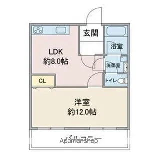 スカイル白川【3階】の間取り