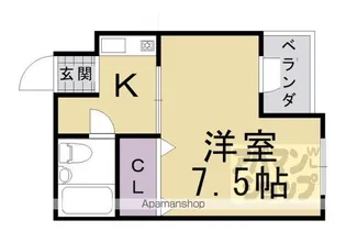 リュミエールなかにし【207号室】の間取り