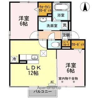 カピオン門間【1階】の間取り
