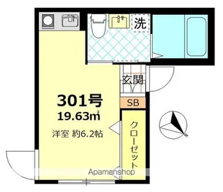 FERIO四ツ木【3階】の間取り