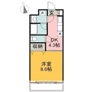ルブラA【303号室】の間取り
