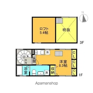 グランエッグス東大前【3階】の間取り