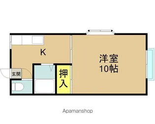 グリンピース【101号室】の間取り