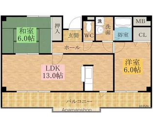 クレールI・K【2階】の間取り