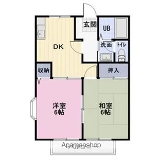 水汲サンレジデンス香【2階】の間取り