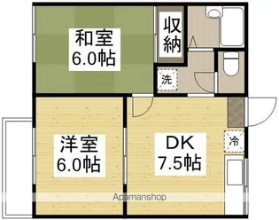 レジデンス乙多見【1階】の間取り