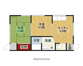 クローバーハイム【101号室】の間取り