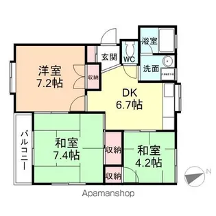 ステラ泉【22号室】の間取り
