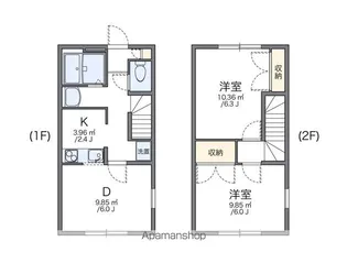 レオパレス斉藤【1階】の間取り
