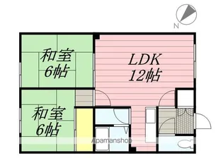 第5竹道ハイツ【2階】の間取り