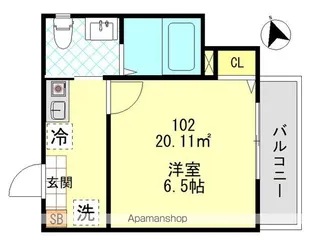 グレイス四ツ木【1階】の間取り